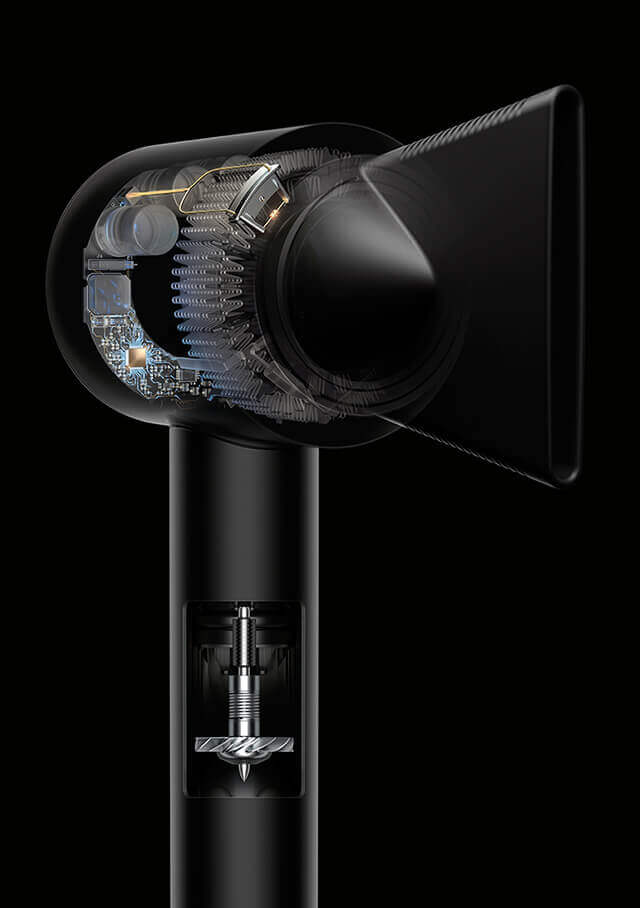 Le sèche-cheveux Dyson Supersonic Edition Professionnelle a été repensé et amélioré pour les professionnels de la coiffure.