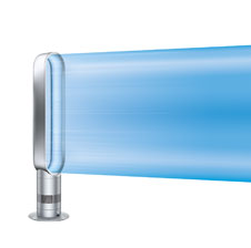 AM02 Tower Fan White/Silver