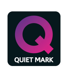 Accreditations awarded by Quiet Mark and the asthma & allergy friendly™ certificate.